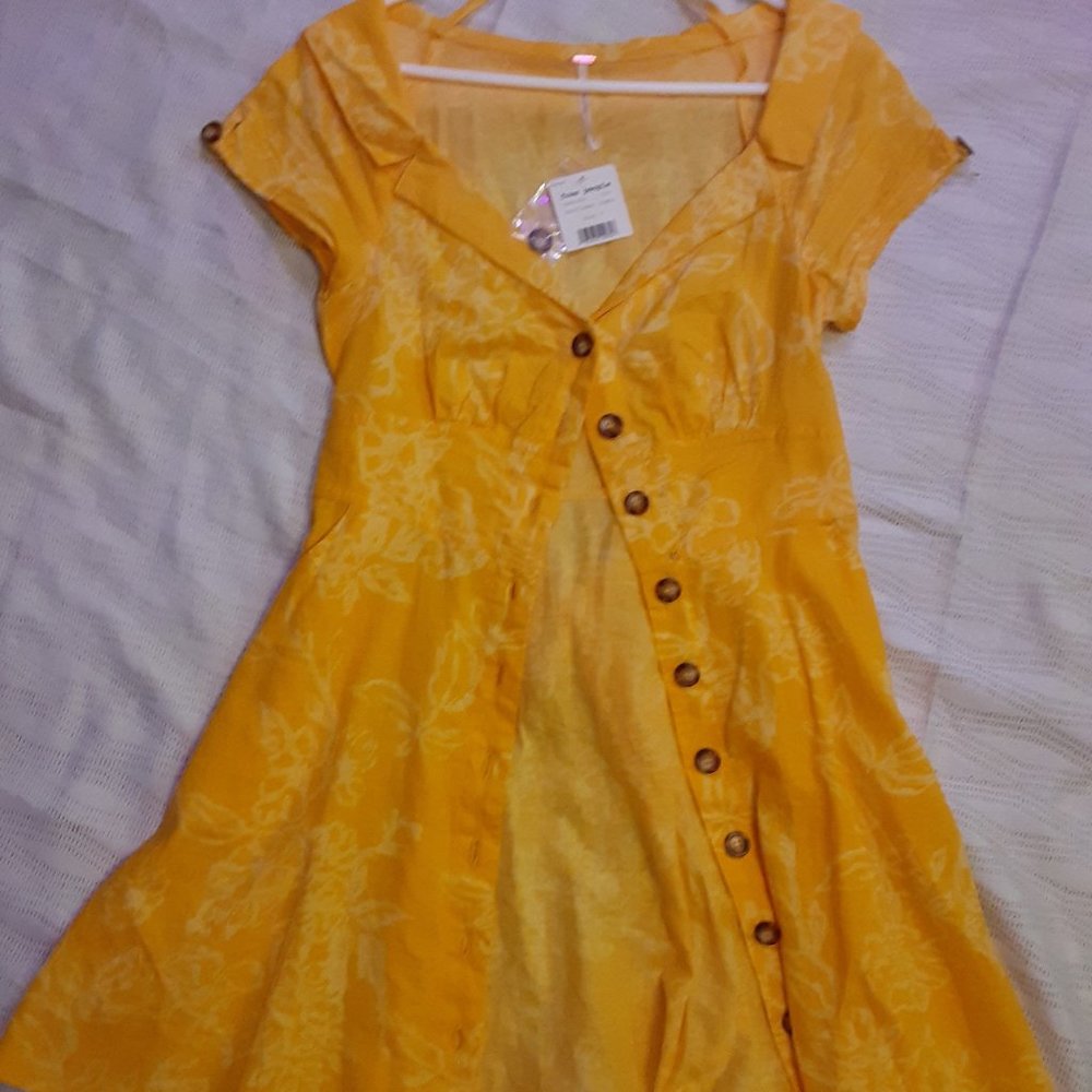 COPY - Free People A Thing Called Love yellow dress